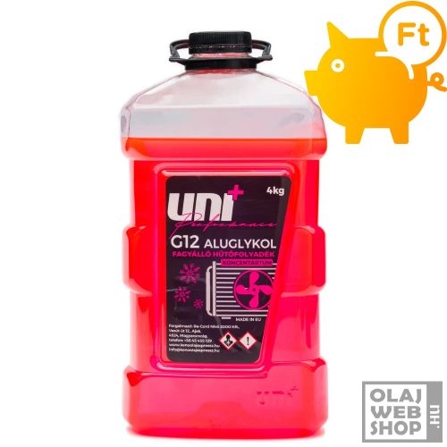 Uni+Performance Aluglykol G12 fagyálló koncentrátum -72°C 4kg