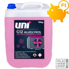   Uni+Performance Aluglykol G12 fagyálló koncentrátum -72°C 10kg
