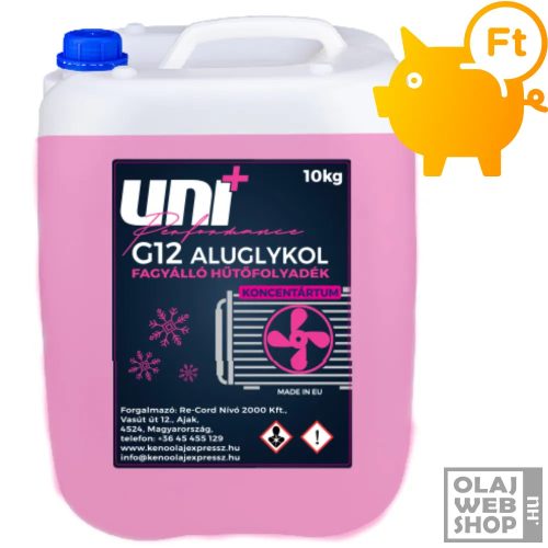 Uni+Performance Aluglykol G12 fagyálló koncentrátum -72°C 10kg