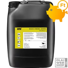Uni+Performance Basic Diesel 20W-50 teherautó motorolaj 20L