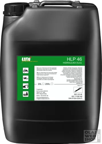 Uni+Performance HLP46 hidraulikaolaj 20L
