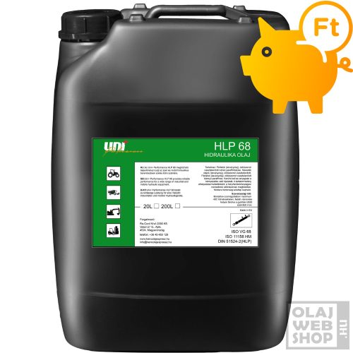 Uni+Performance HLP68 hidraulikaolaj 20L