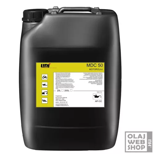 Uni+Performance MDC 50 haszongép egyfokozatú motorolaj 20L