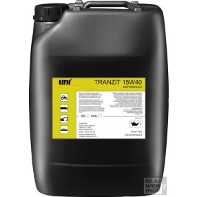Uni+PERFORMANCE TRANZIT 15W-40 haszongép motorolaj 20L
