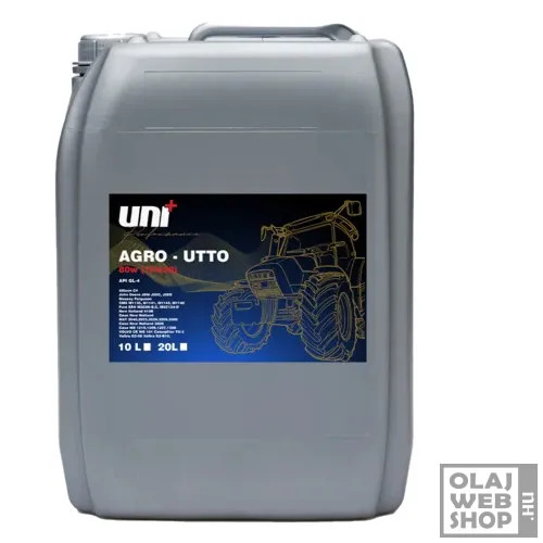 Uni+Performance Agro-Utto 80W (10W-30) traktorhajtómű- és hidraulikaolaj 20L