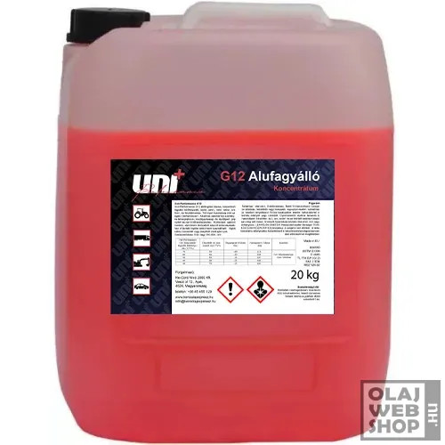 Uni+Performance Aluglykol G12 fagyálló koncentrátum -72°C 20kg