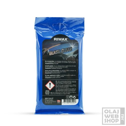 Riwax Glass Clean Flow szélvédő tisztítókendő 15db-os