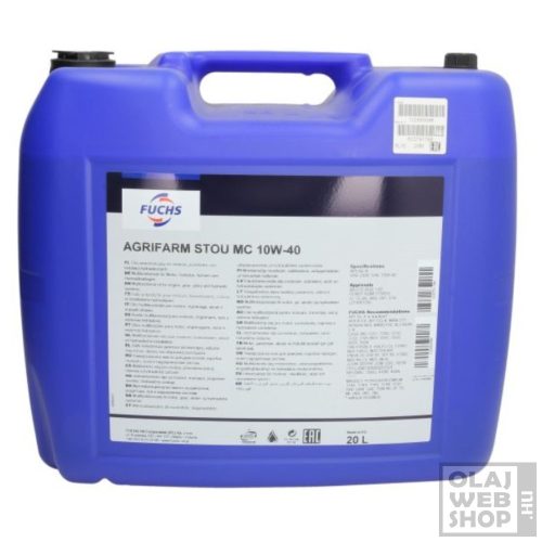 Fuchs Agrifarm STOU MC PRO 10W-40 mezőgazdasági multifunkciós olaj 20L