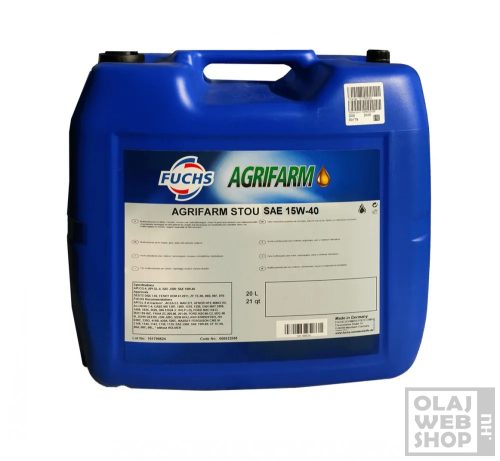 Fuchs Agrifarm STOU 15W-40 mezőgazdasági multifunkciós olaj 20L