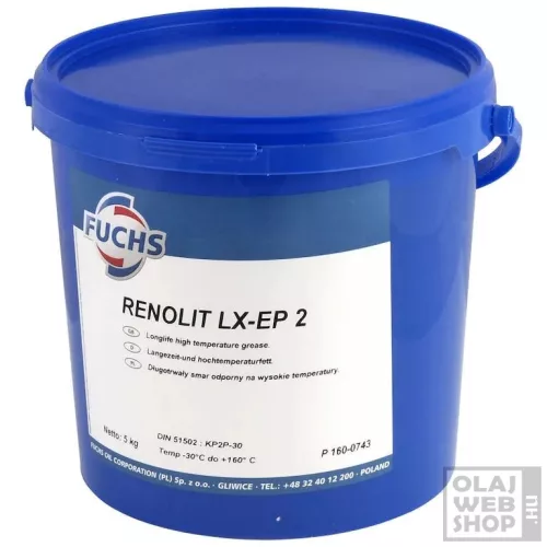 Fuchs Renolit LX-EP 2 nyomásálló kenőzsír 5kg