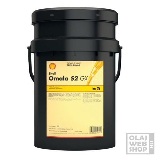 Shell Omala S2 GX680 ipari hajtóműolaj 20L