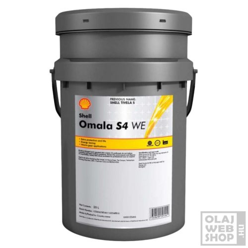 Shell Omala S4 WE460 szintetikus ipari hajtóműolaj 20L