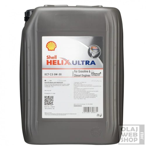 Shell Helix Ultra ECT C3 5W-30 motorolaj 20L