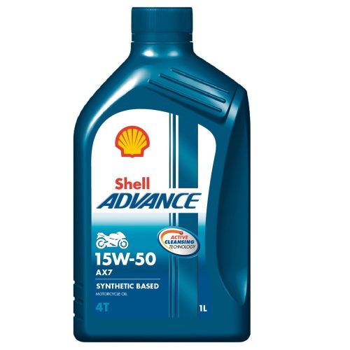 Shell Advance AX7 4T 15W-50 motorkerékpár olaj 1L