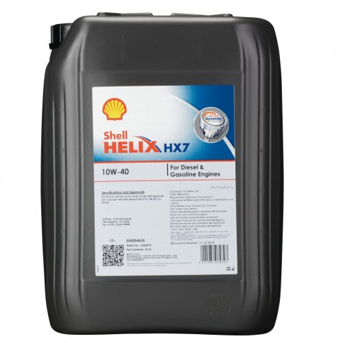 Shell Helix HX7 10W-40 motorolaj 20L