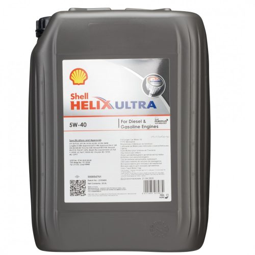 Shell Helix Ultra 5W-40 motorolaj 20L