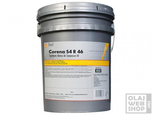 Shell Corena S4 R46 szintetikus kompresszorolaj 20L