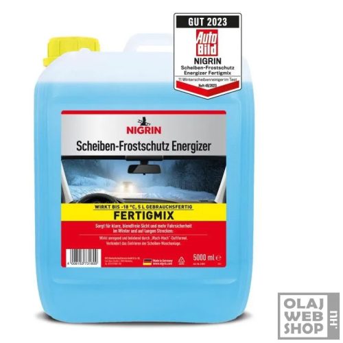 Nigrin Scheiben-Frostschutz Energizer téli szélvédőmosó folyadék -18°C 5L