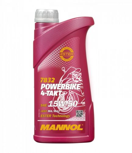 Mannol 7832 4-TAKT POWERBIKE 15W-50 motorkerékpár olaj 1L