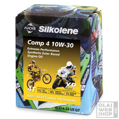 Fuchs Silkolene Comp 4 XP 10W-30 motorkerékpár olaj 4L