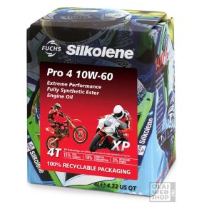 Fuchs Silkolene Pro 4 XP 10W-60 motorkerékpár olaj 4L