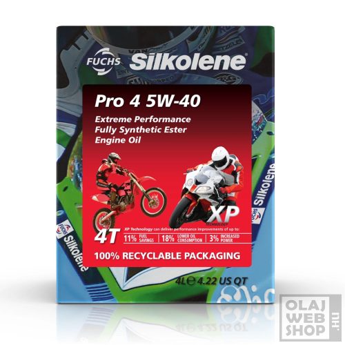 Fuchs Silkolene Pro 4 XP 5W-40 motorkerékpár olaj 4L