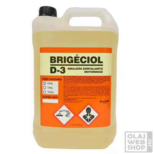 Brigéciol D-3 Emulziós zsírtalanító 5L