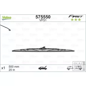 Valeo First VF51 500mm-es ablaktörlő lapát