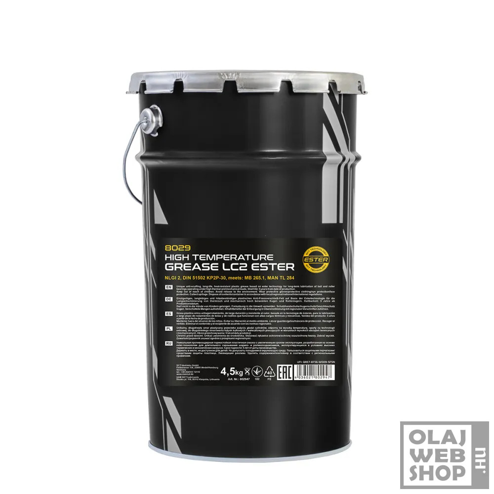 Mannol 8029 High Temperature Grease LC2 hőálló zsír 4,5kg