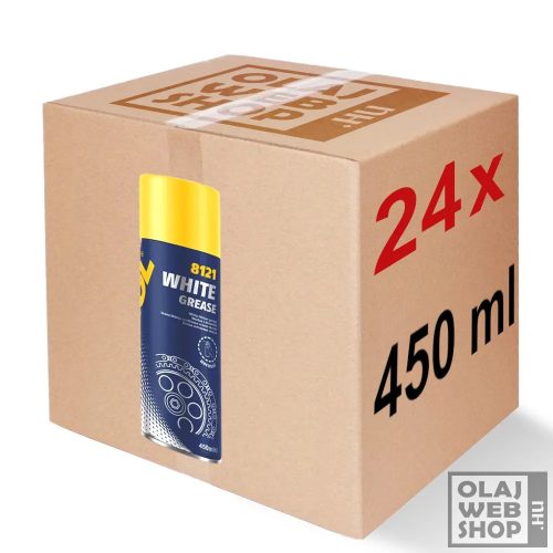 Mannol 8121 White Grease fehér zsír spray 24x450ml (karton)