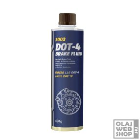 Mannol 3002 DOT-4 Brake Fluid fékfolyadék 450ml