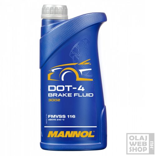 Mannol 3002 DOT-4 BRAKE FLUID fékfolyadék 1L