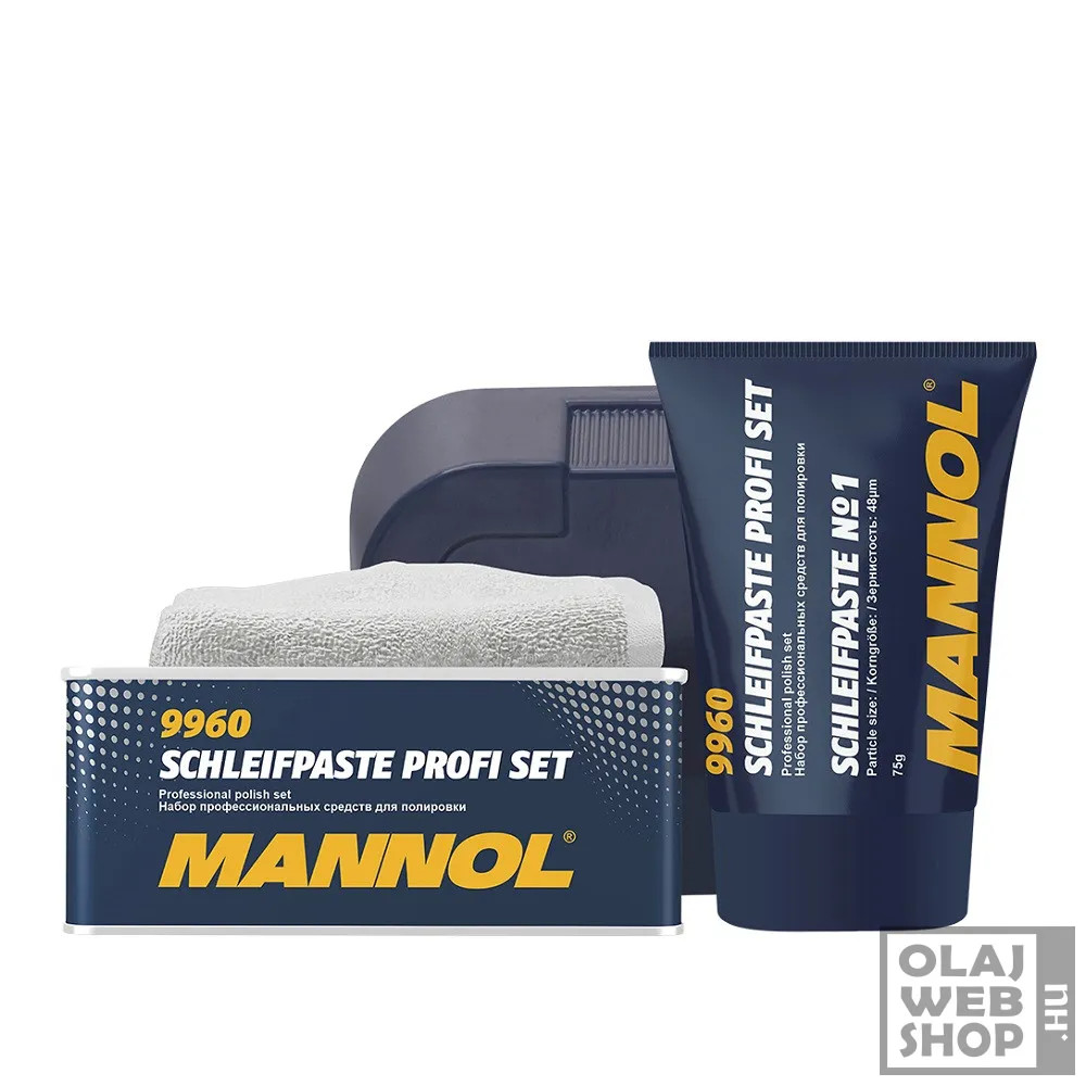 Mannol 9960 Schleifpaste Profi Set polírozó készlet - Lakkoz