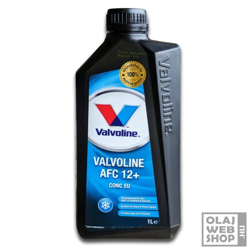 Valvoline AFC 12+ hűtőfolyadék koncentrátum -72°C 1L