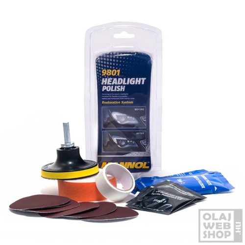 Mannol 9801 Headlight Polish fényszóró polírozó készlet