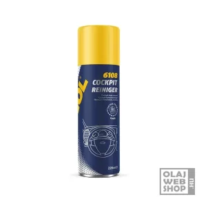   Mannol 6108 Cockpit Reiniger műszerfalápoló spray rózsa illattal 220ml