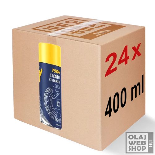 Mannol 7904 Chain Cleaner motorkerékpár lánctisztító spray 24x400ml (karton)