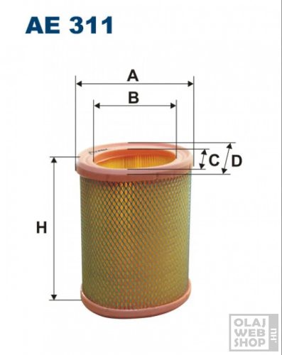 Filtron levegőszűrő AE311