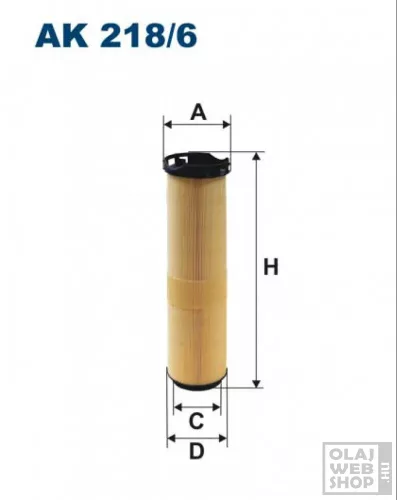 Filtron levegőszűrő AK218/6