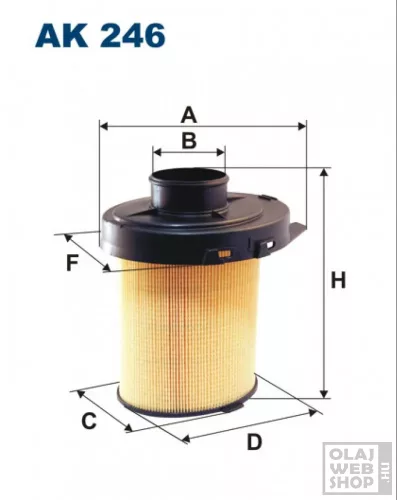 Filtron levegőszűrő AK246
