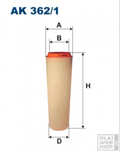 Filtron levegőszűrő AK362/1