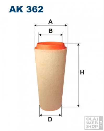 Filtron levegőszűrő AK362