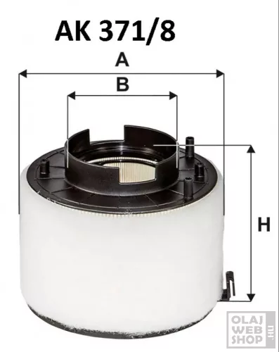 Filtron levegőszűrő AK371/8