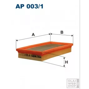 Filtron levegőszűrő AP003/1