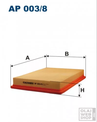 Filtron levegőszűrő AP003/8