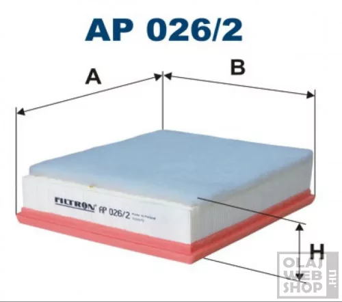Filtron levegőszűrő AP026/2
