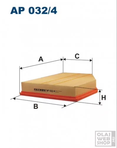 Filtron levegőszűrő AP032/4