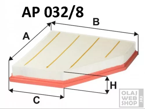 Filtron levegőszűrő AP032/8