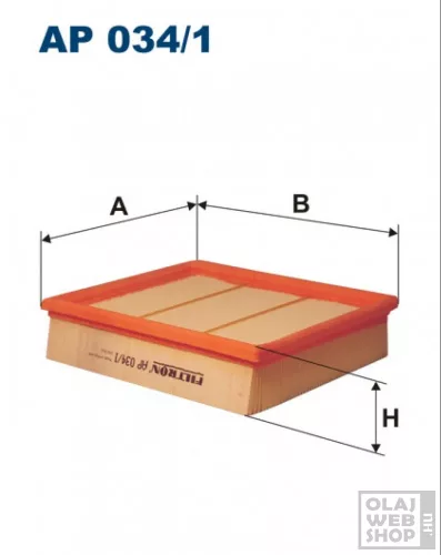 Filtron levegőszűrő AP034/1