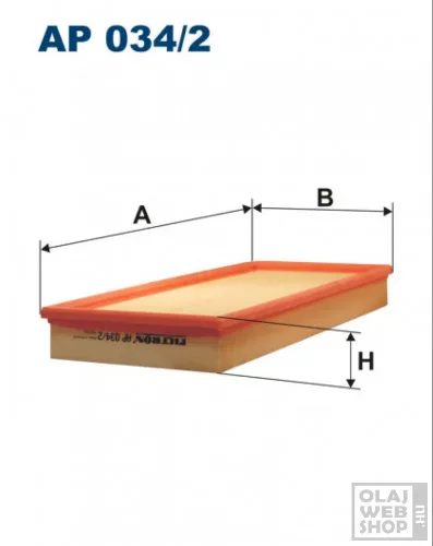 Filtron levegőszűrő AP034/2